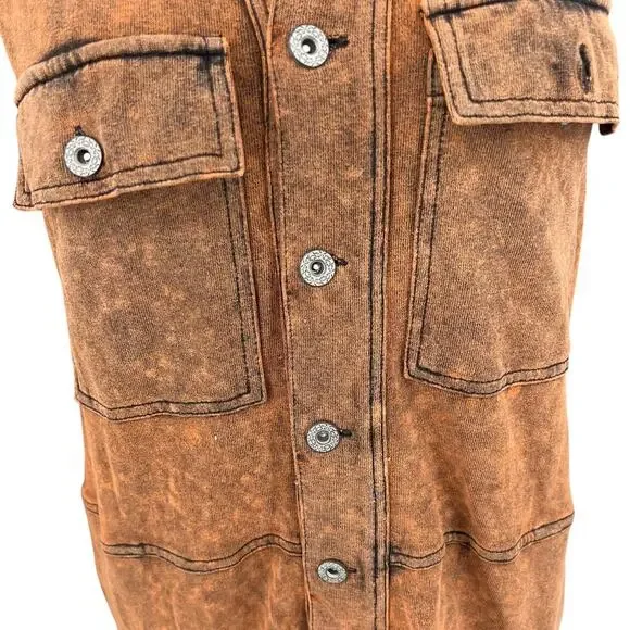 Aratta Silent Journey Coolness Floral Jacquard Sleeve Oversized Shacket Small - Picture 5 of 14